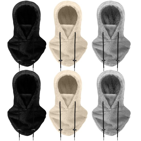 Fleece Ski Mask Balaclava Thermal Hooded Scarf Winter Cold Weather Face Mask main image 8